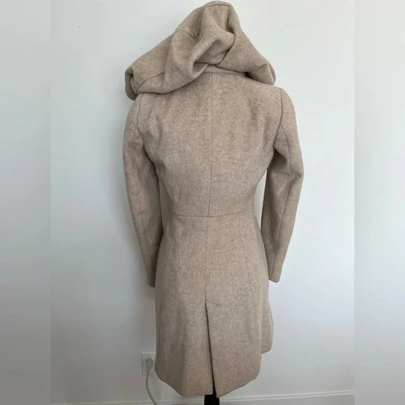 Zara hooded tan Jacket size small - Picture 3 of 8